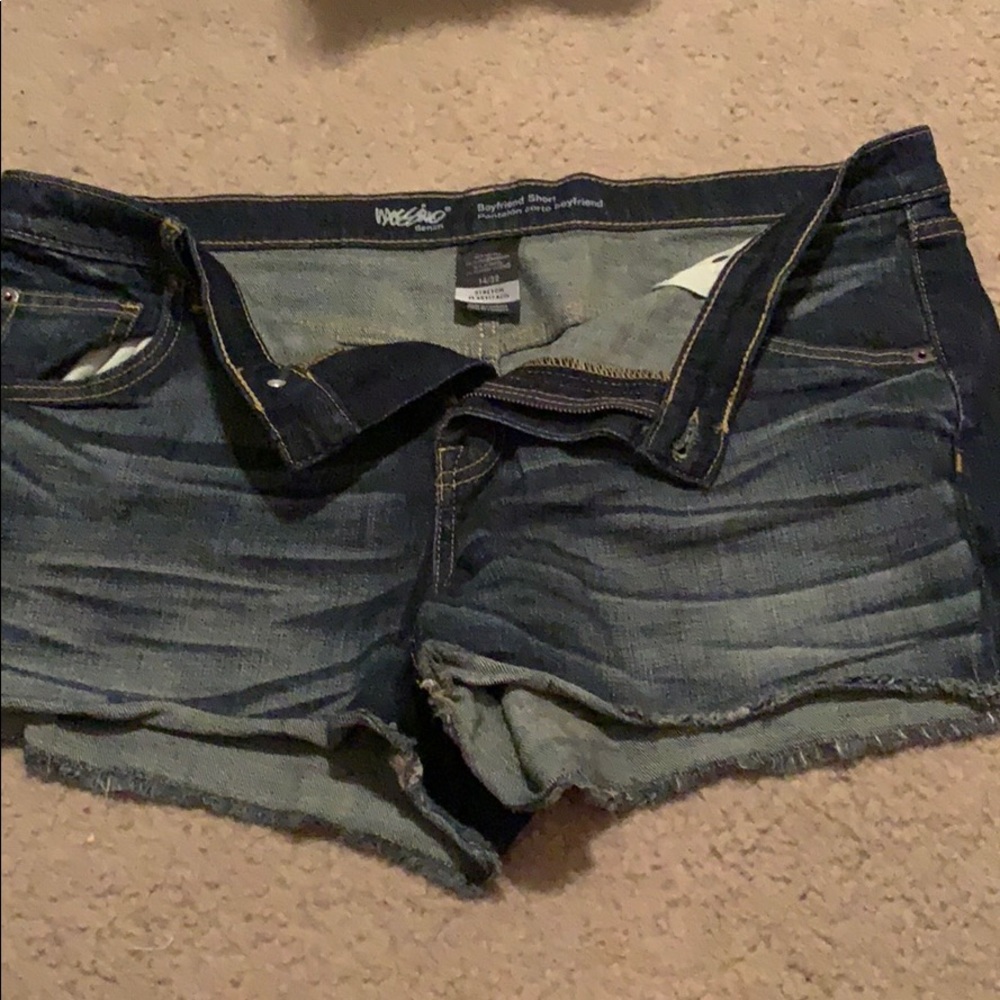 Blue jean shorts!